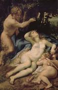 Correggio Venus and Eros was found Lin God oil