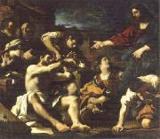 GUERCINO raising of lazarus oil painting on canvas