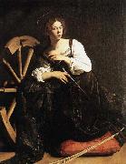 Caravaggio St Catherine of Alexandria oil painting artist