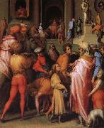 Pontormo Joseph sold to poor Botticelli oil painting on canvas