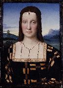 Raphael Portrait of Elisabetta Gonzaga, oil painting artist