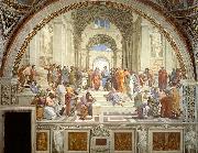 Raphael The School of Athens, Stanza della Segnatura oil painting artist