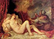 Titian Titian unmatched handling of color is exemplified by his Danae, oil painting artist