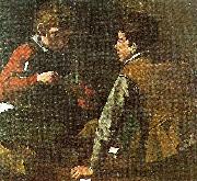 Caravaggio card-players, c oil painting artist