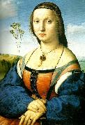Raphael portrait of maddalena oil painting reproduction