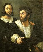 Raphael portrait of raphaeland a friend oil painting artist