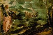 Tintoretto Christ at the Sea of Galilee oil painting artist