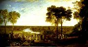 J.M.W.Turner england:richmond hill, on the prince regent's birthday oil painting artist