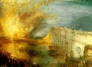 J.M.W.Turner the burning of the house of lords and commons oil painting artist