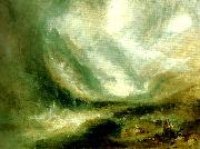 J.M.W.Turner snow- storm avalanche and inundation-a scene in the upper part of the val d'aouste piedmont oil painting artist