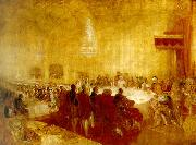 J.M.W.Turner george iv at the provost's banquet, edinburgh oil painting artist