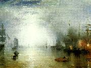 J.M.W.Turner keelmen heaving in coals by night oil painting artist