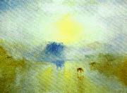 J.M.W.Turner norham castle, sunrise oil painting artist