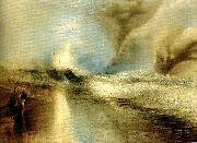 J.M.W.Turner lights to warn steam-boats of shoalwater oil painting artist
