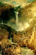 J.M.W.Turner fall of the reichenbach in the valley of oberhasli switzertand oil painting artist