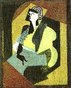 gleizes kvinna med handske oil painting