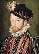 Anonymous Portrait of Charles IX of France, oil painting artist