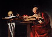 Caravaggio Saint Jerome Writing oil painting on canvas