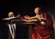 Caravaggio Saint Jerome Writing oil painting artist
