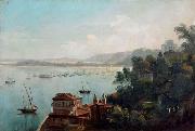Anonymous View of the port of Bahia oil painting reproduction
