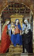 Bergognone The Mystic Marriage of Saint Catherine of Alexandria and Saint Catherine of Siena oil painting artist