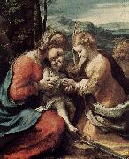 Correggio Die Mystische Hochzeit der Hl. Katharina von Alexandrien oil