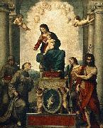Correggio Madonna with St. Francis oil