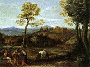 Domenichino Landscape with The Flight into Egypt oil painting artist