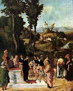 Giorgione Moses Undergoing Trial by Fire oil painting artist