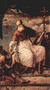 Titian Hl. Johannes Evangelist und der Almosen oil painting artist