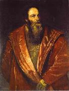 Titian Portrait of Pietro Aretino oil painting artist