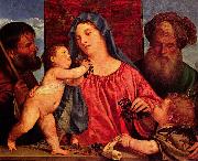 Titian Kirschen-Madonna oil painting artist