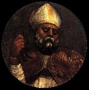 Titian St Ambrose oil painting on canvas