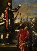 Titian Alfonso di'Avalos Addressing his Troops oil painting artist