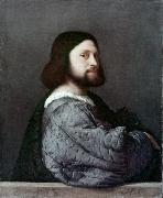 Titian Herr in Blau oil painting artist