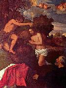 Titian Taufe Christi mit dem Auftraggeber Giovanni Ram oil painting artist