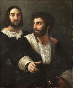 Raphael Self portrait with a friend oil painting on canvas