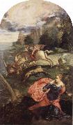 Tintoretto Saint George and the Dragon oil painting artist