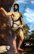 Titian Saint John the Baptist oil painting artist