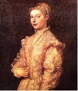 Titian Portrait of Titians daughter Lavinia oil painting artist