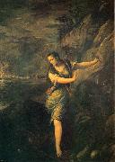Titian St Margaret and the Dragon oil painting artist