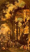 Canaletto An Allegorical Painting the Tomb of Lord Somers oil painting reproduction