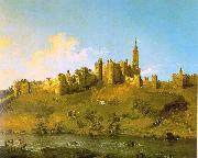 Canaletto Alnwick Castle at Northumberland oil painting artist