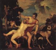 Titian Venus and Adonis oil painting on canvas