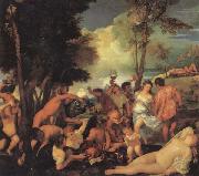 Titian Bacchanal China oil painting reproduction