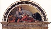 Correggio Lunette with Saint John the Evangelist oil