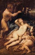 Venus,Satyre et Cupidon