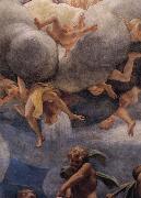Correggio Assumption of the Virgin,details with Eve,angels,and putti oil painting reproduction