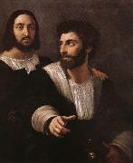 Raffaello Portrait de l'artiste avec un ami China oil painting reproduction