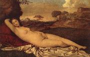 Titian The goddess becomes a woman oil painting artist